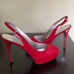 Red Suede Heels